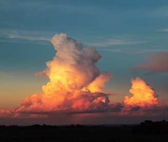 white clouds