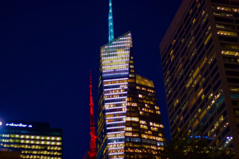 buildings during night