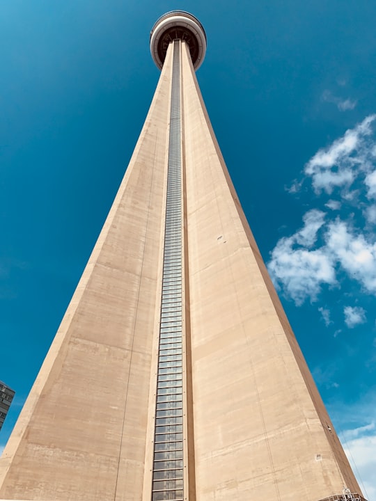 brown steeple under blue sky in Roundhouse Park Canada