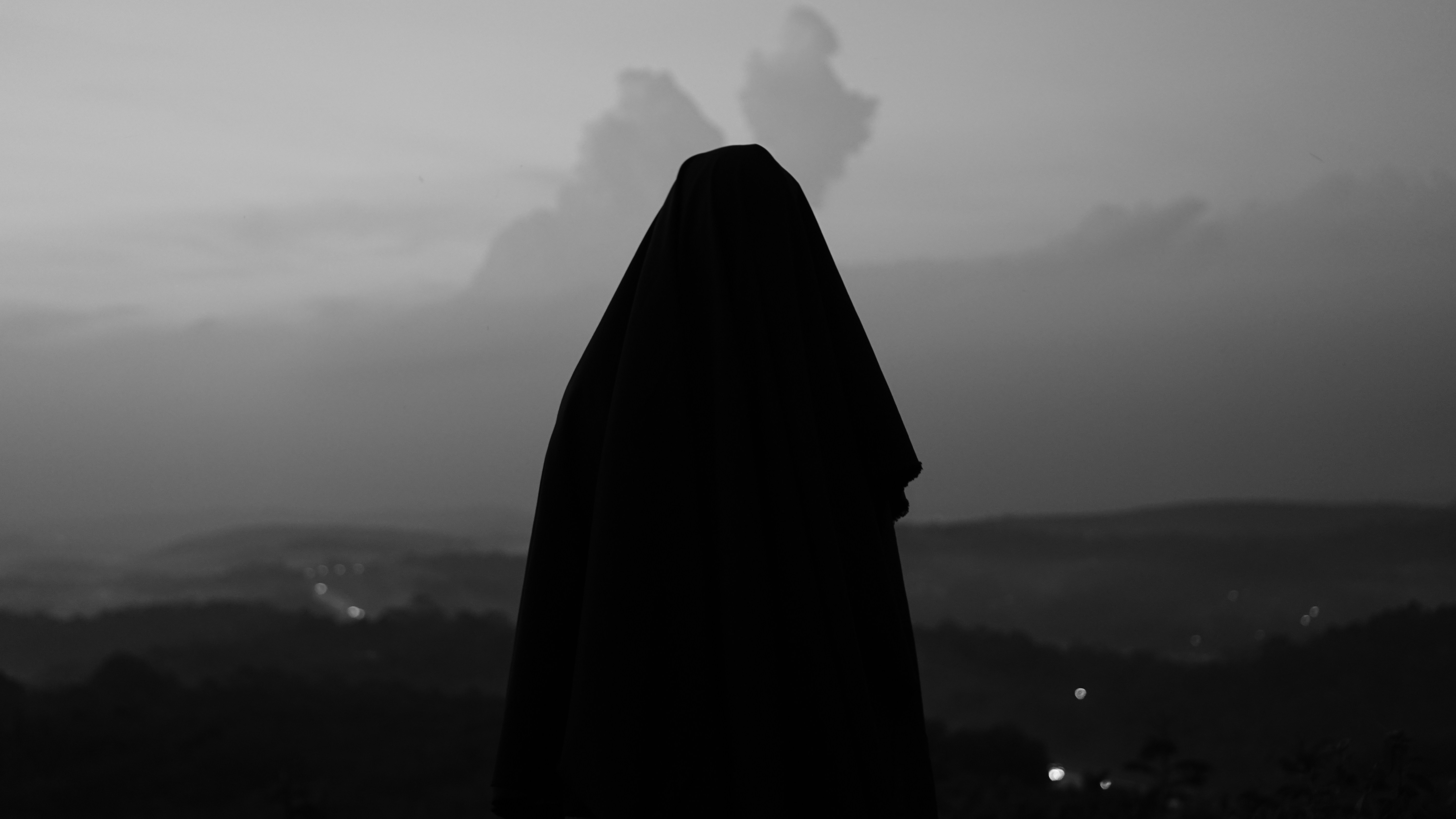 silhouette of mountain