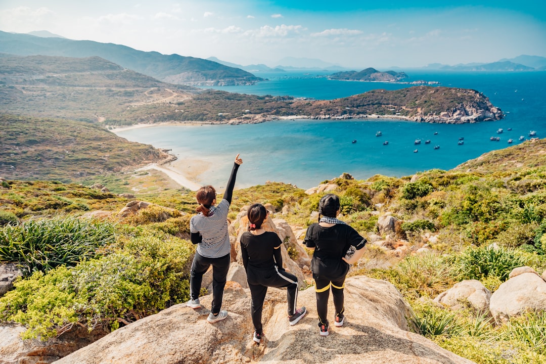 three women on mountain, what to expect when you go trekking in Vietnam