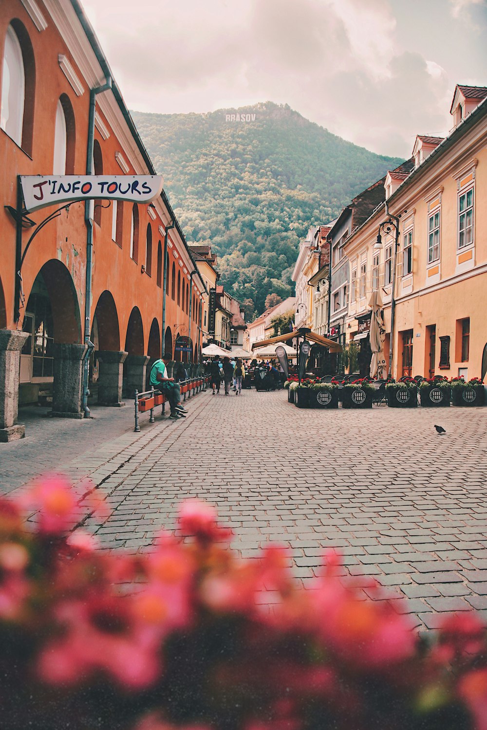 people sitting on street during daytime