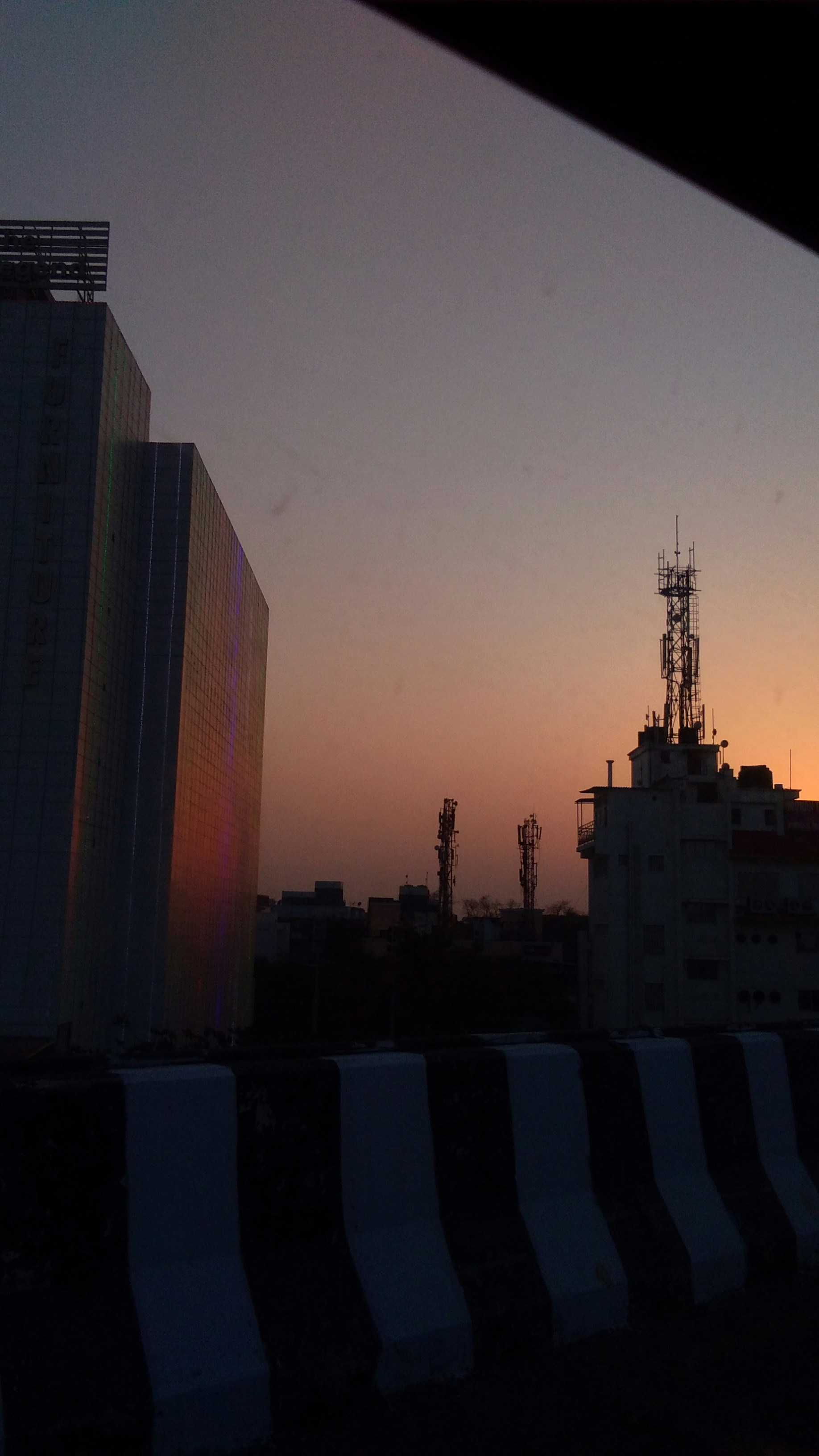 view of high-rise buildings during golden hour