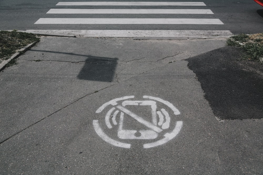 gray pedestrian lane