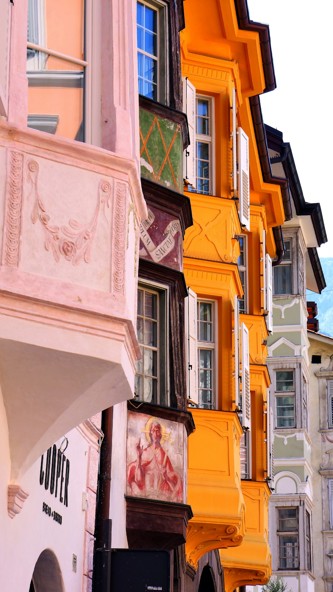 beige and yellow houses