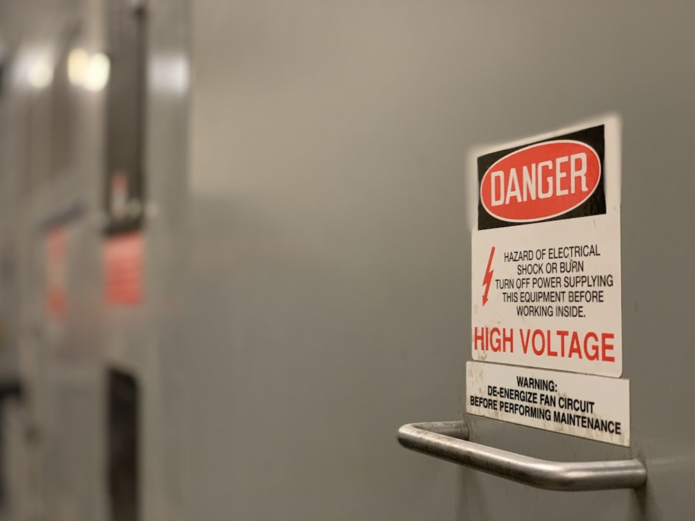 danger high voltage signage