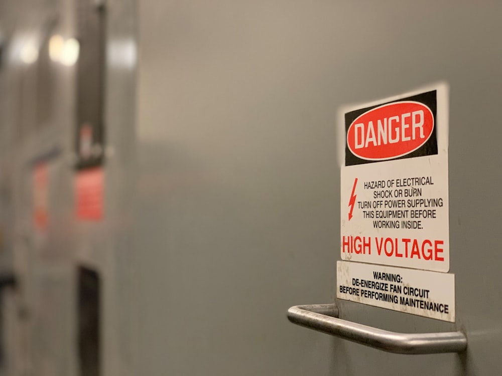 danger high voltage signage