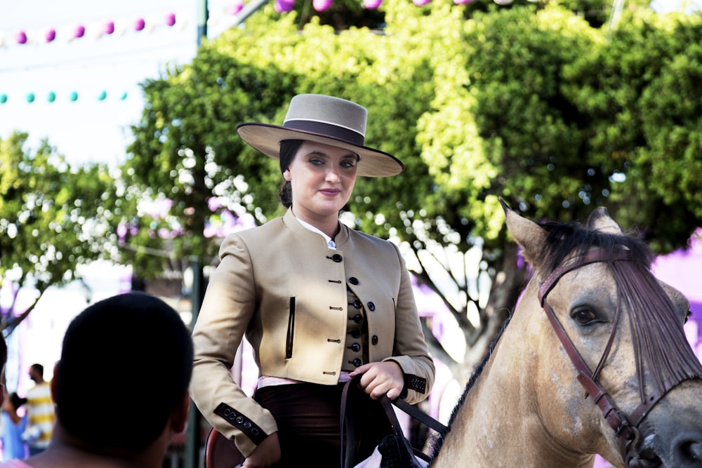 woman riding horse