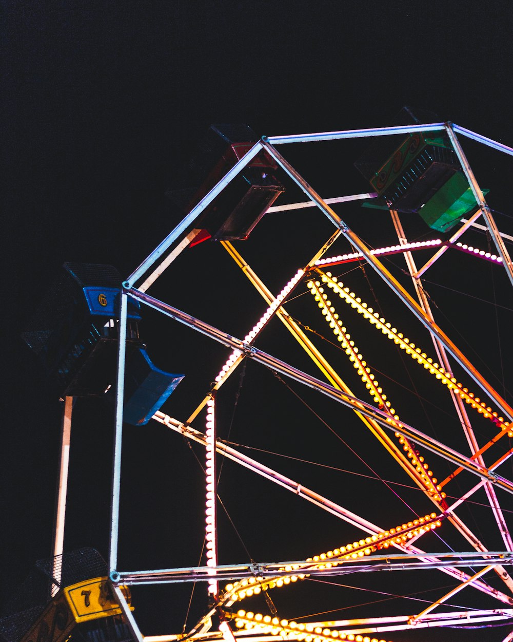 Ferris wheel during night