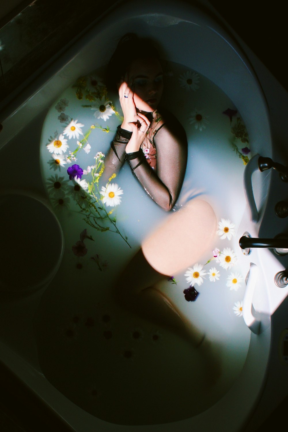 woman in bathtub