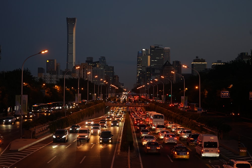 cars on road