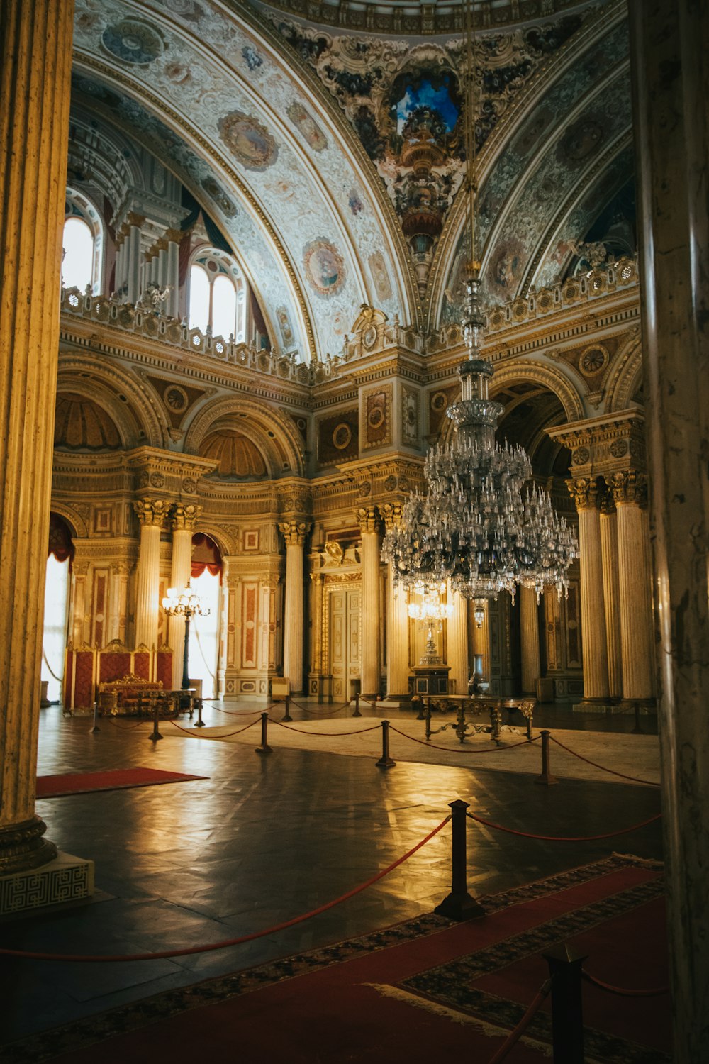 clear chandelier