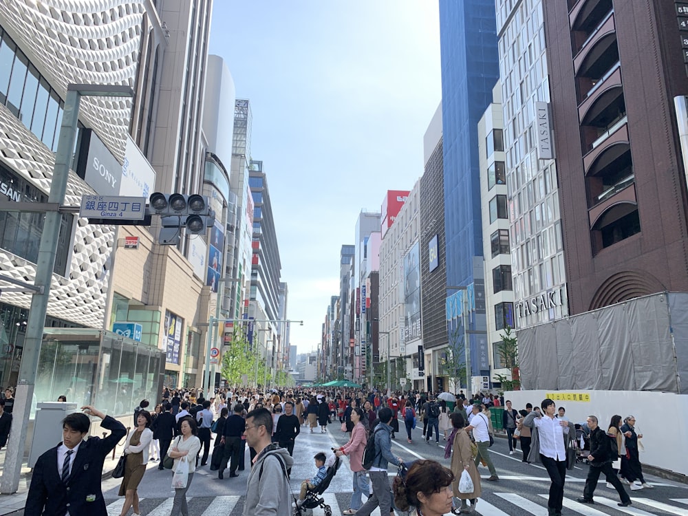 people walking on pedestrian lane during daytime