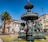 black and gray water fountain