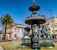 black and gray water fountain