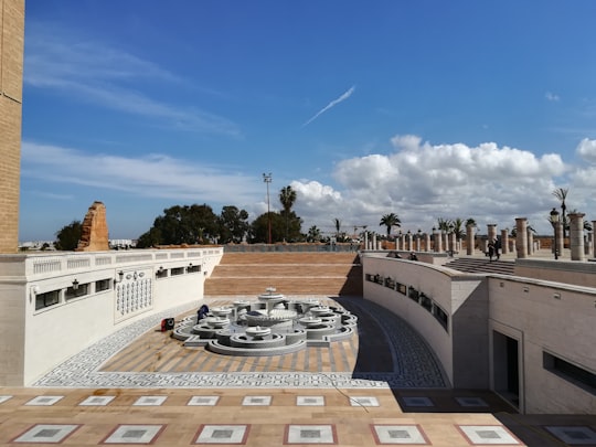 white concrete structure in Hassan Tower Morocco