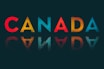 canada text overlay on black background