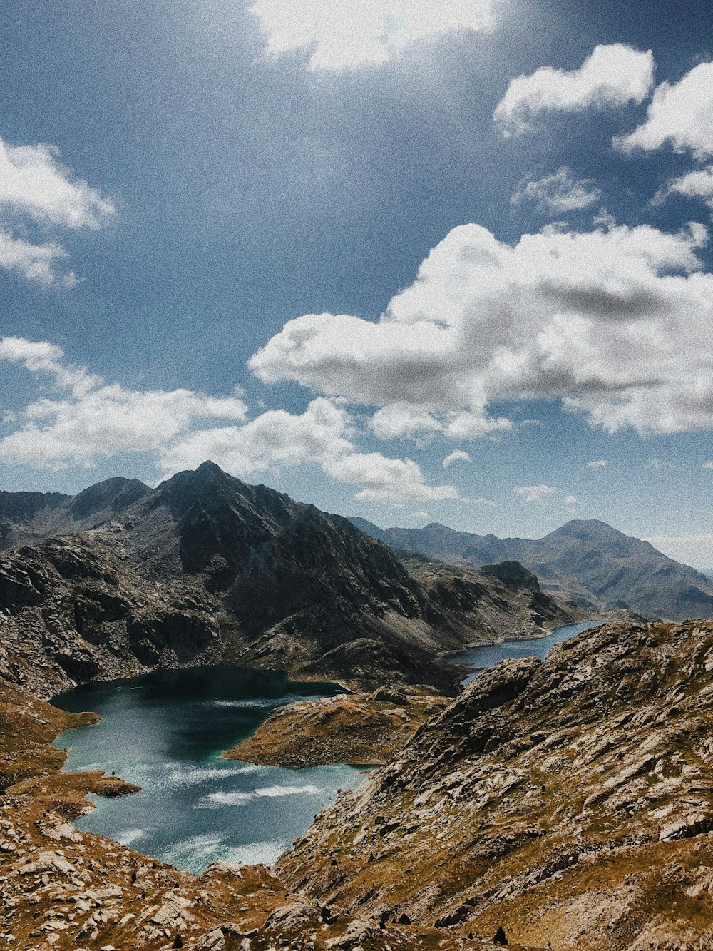 aerial-photography of mountain