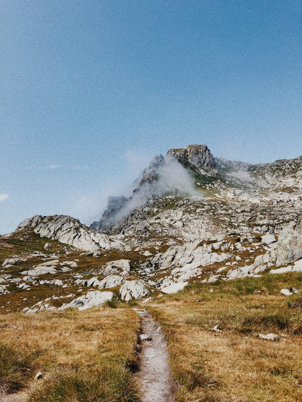 pathway near mountain