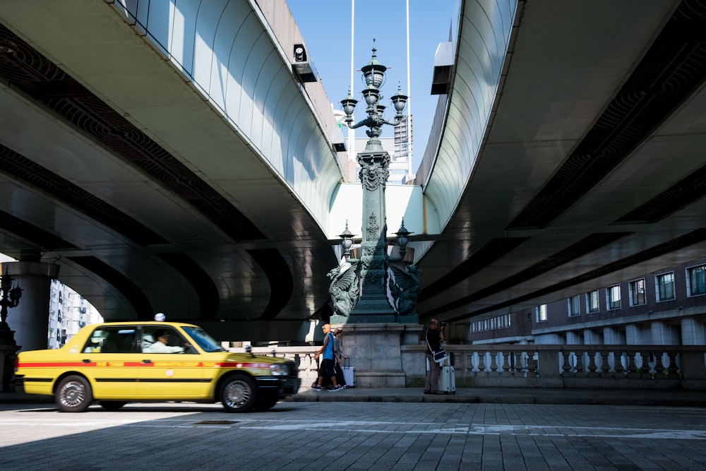 car parked under bridge