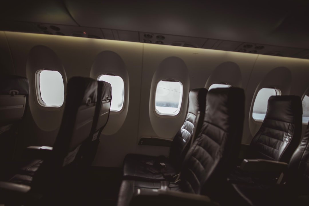 chairs inside airliner