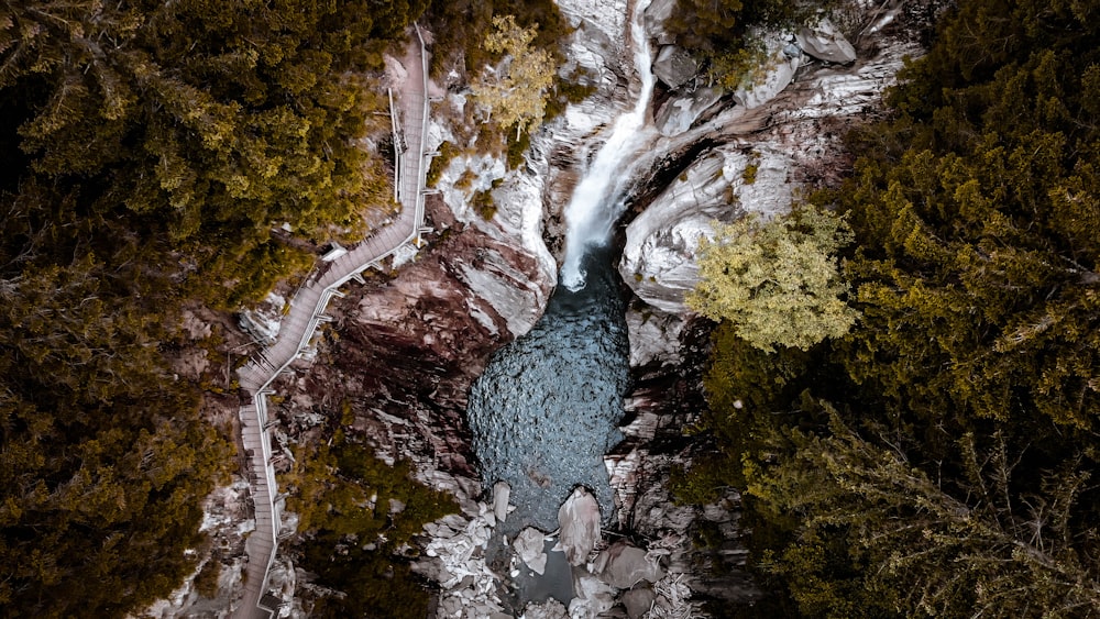 waterfalls during daytime