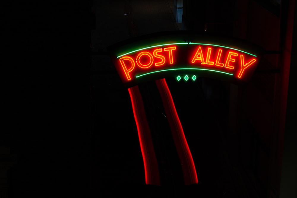 Post Alley LED signage