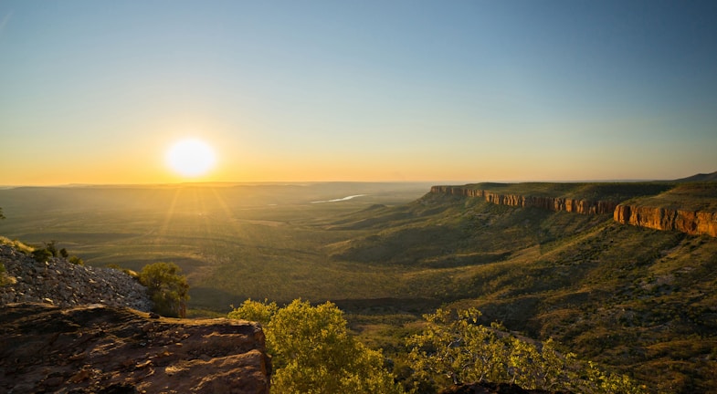 A breathtaking landscape showcasing vibrant colors at sunset.
