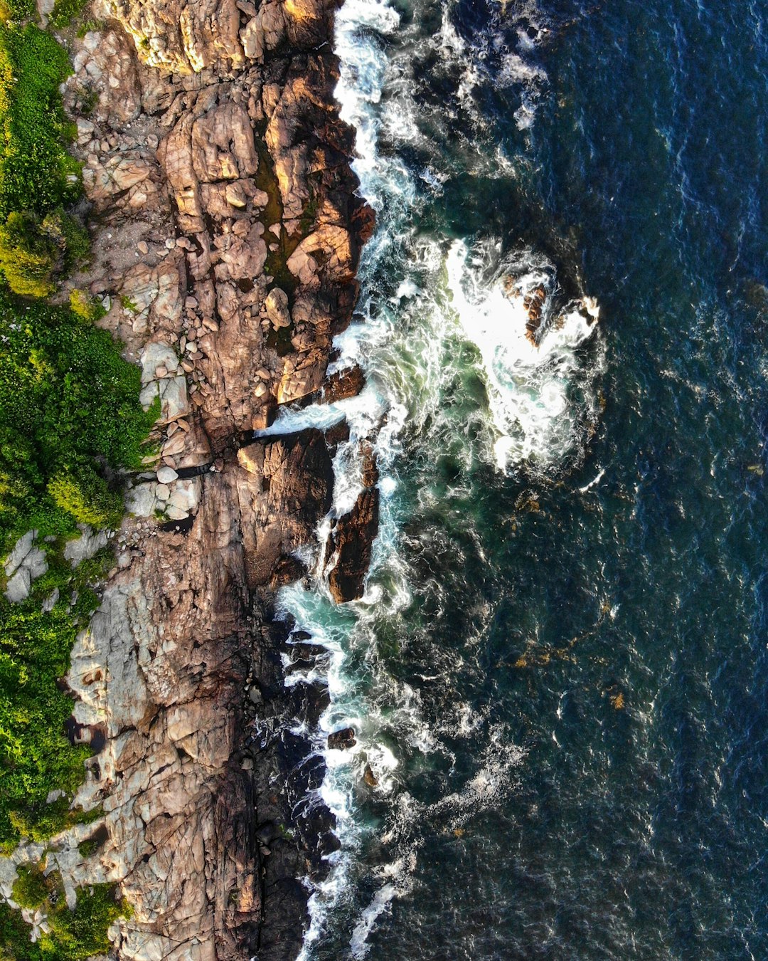 aerial view of sea