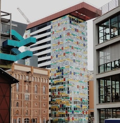 A vibrant 3D rendering of a contemporary building project.