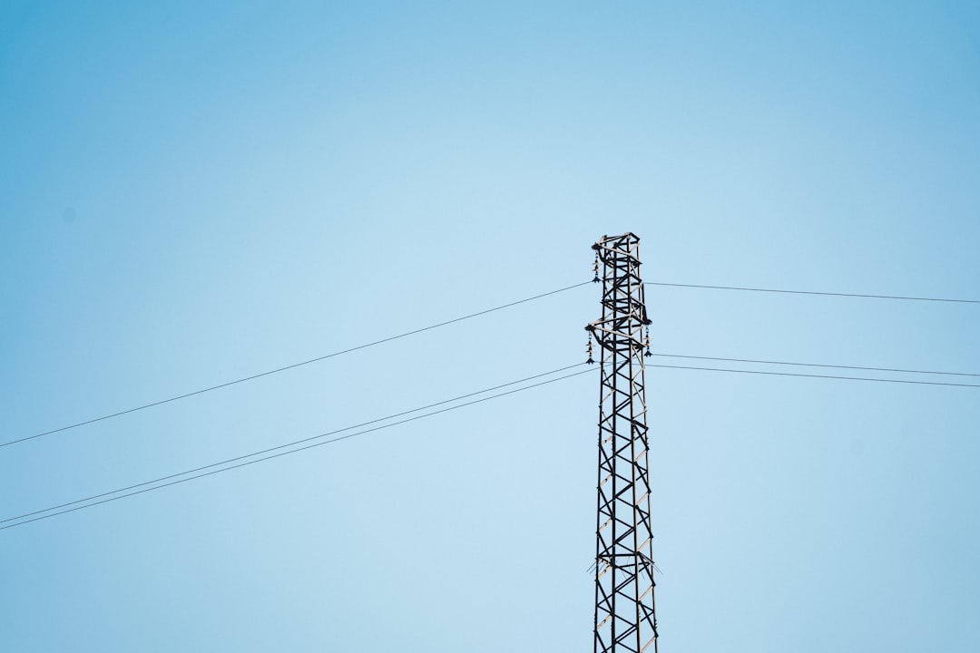 gray transmission tower