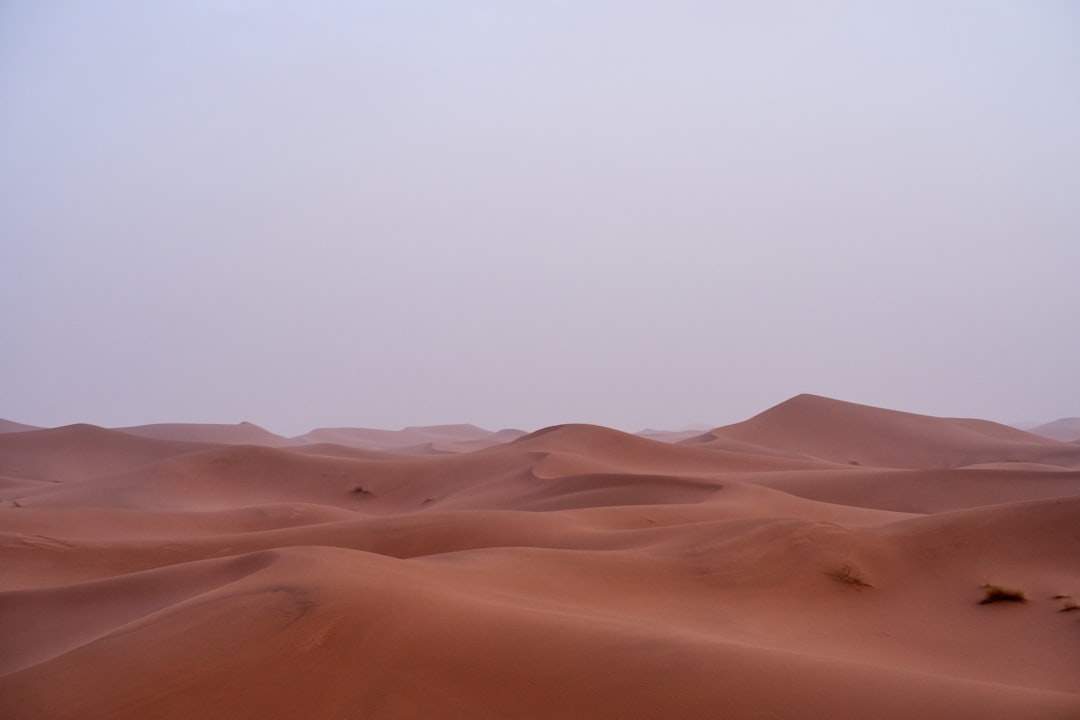 desert under cloudy sky