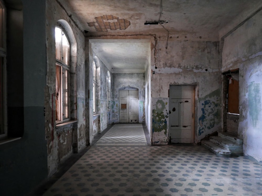 white painted house interior photo