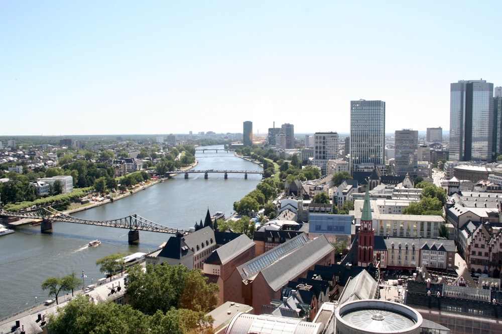 aerial photo of cities