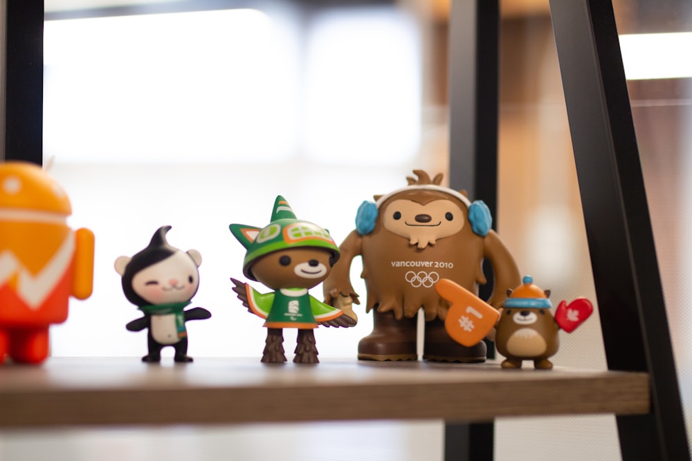 Miga, Quatchi, Sumi and Mukmuk action figures