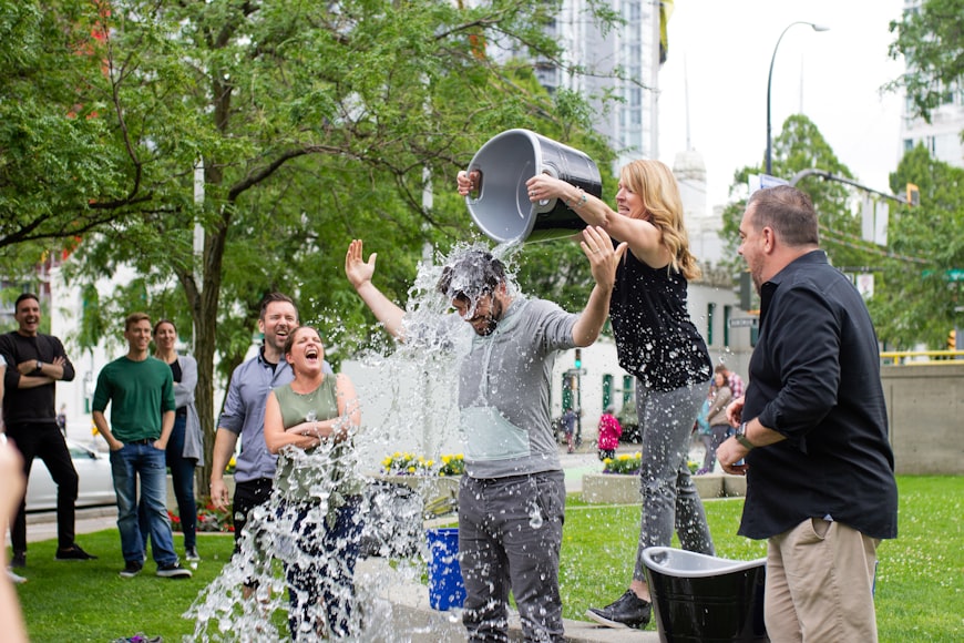 Ice Bucket Challenge Fundraiser by Unsplash