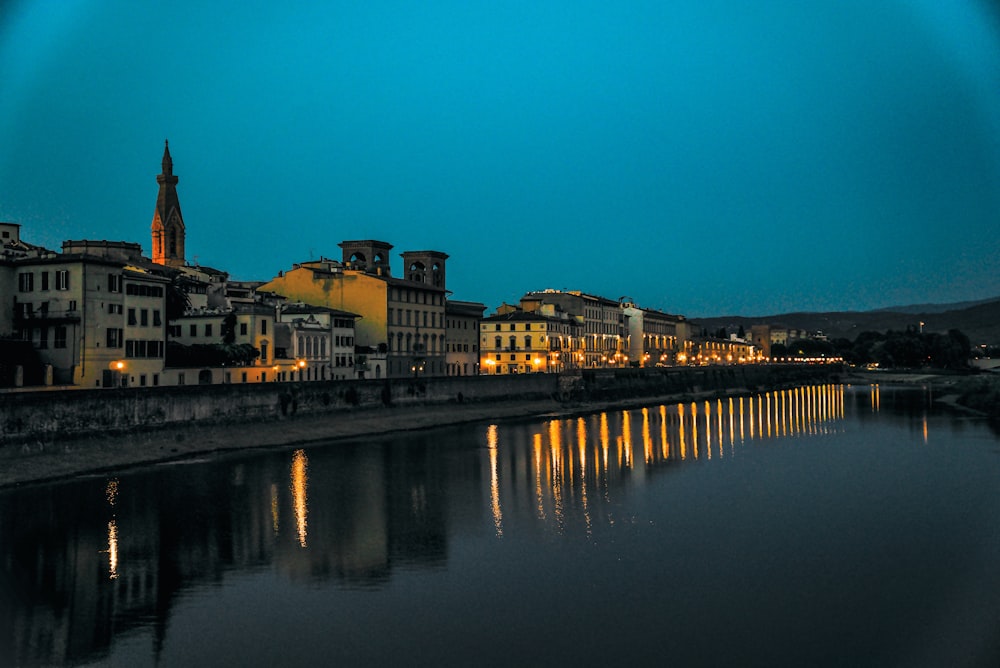 buildings near body of water