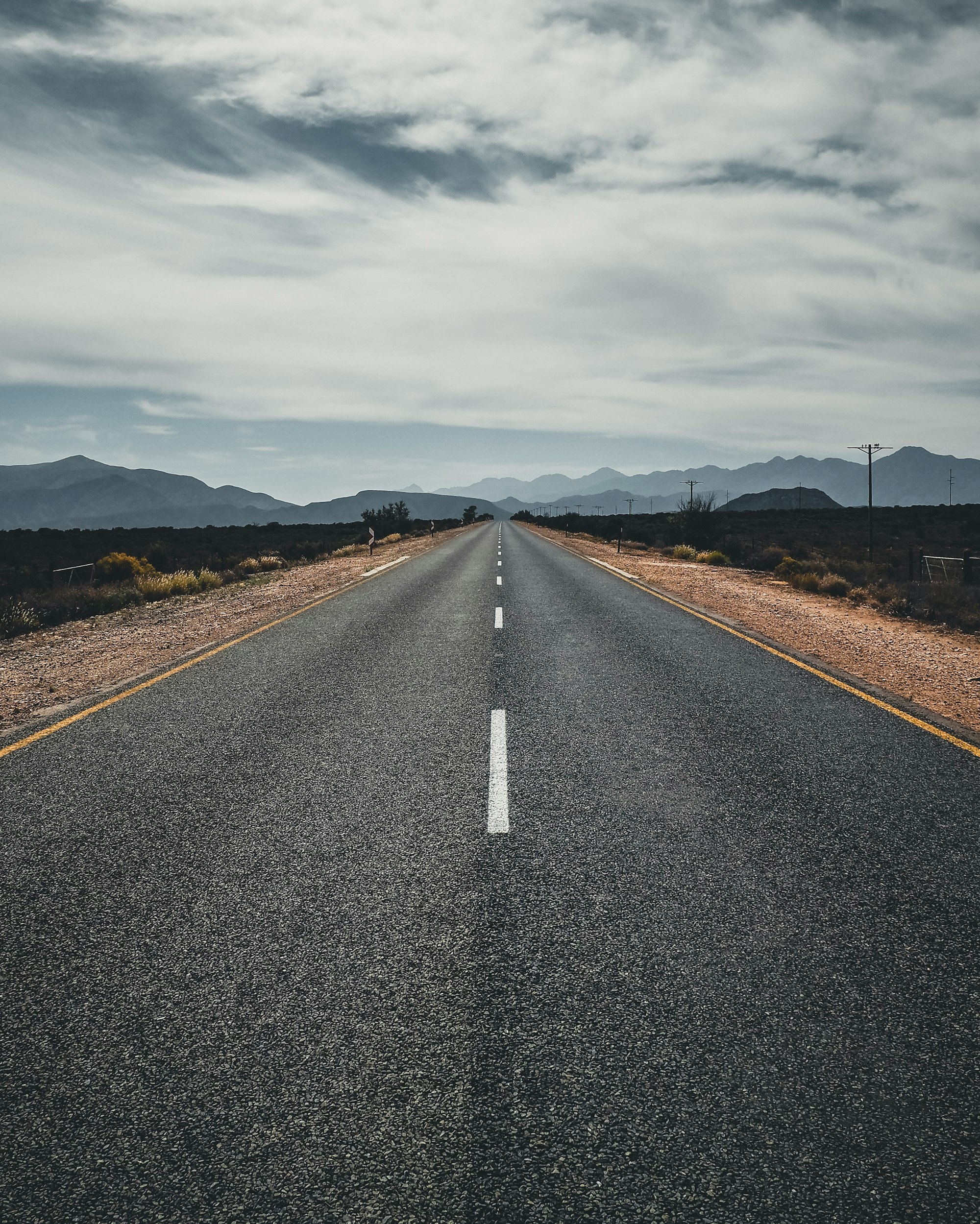 Empty Road in South Africa.
