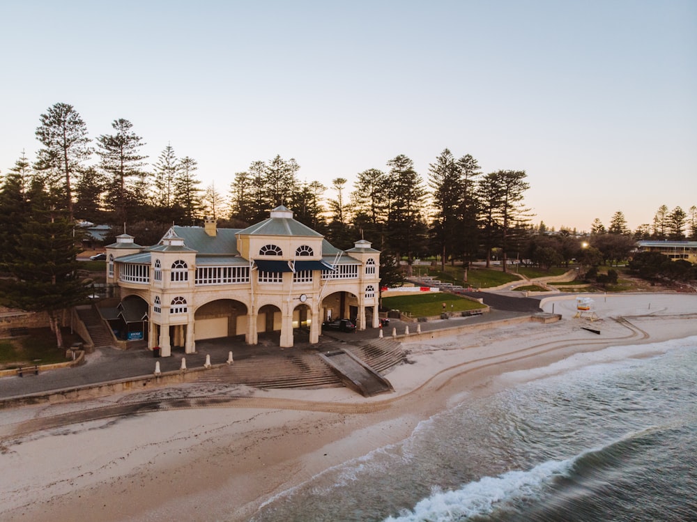 house near seashore