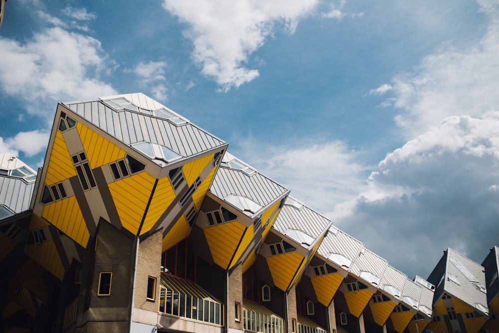 yellow concrete building