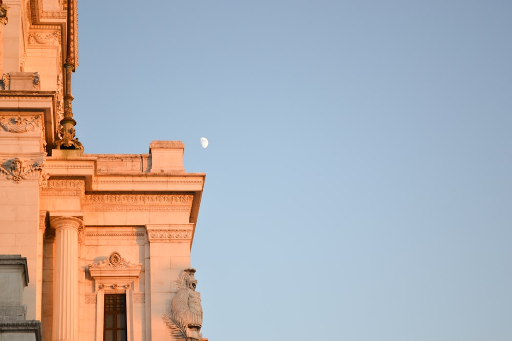 a building with a clock on the front of it