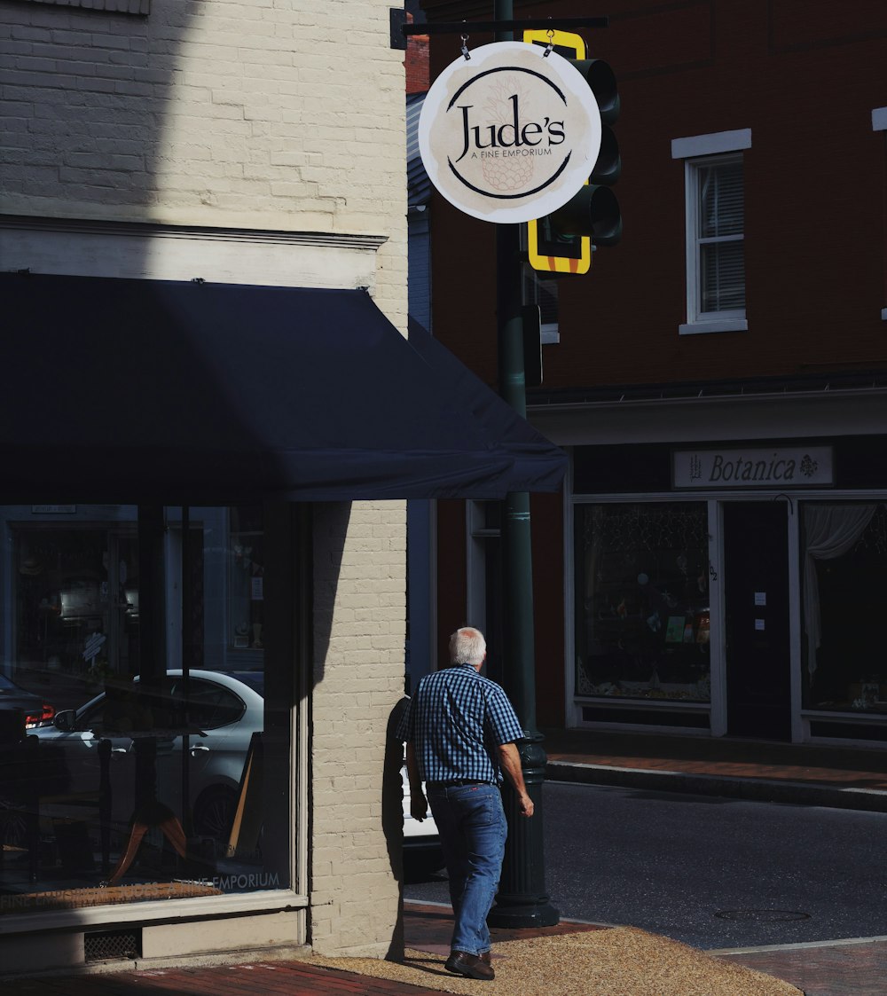 person walking on road