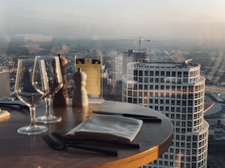 Boxes of premium cutlery ready for export with Istanbul skyline in background.