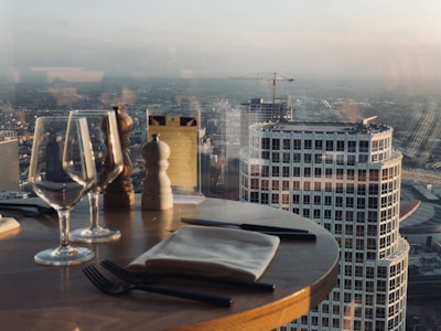 Boxes of premium cutlery ready for export with Istanbul skyline in background.