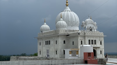 white concrete mosque at daytime