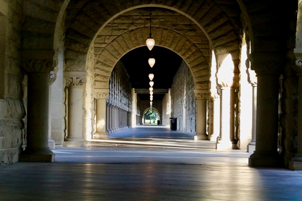 pendant lamps on hallway