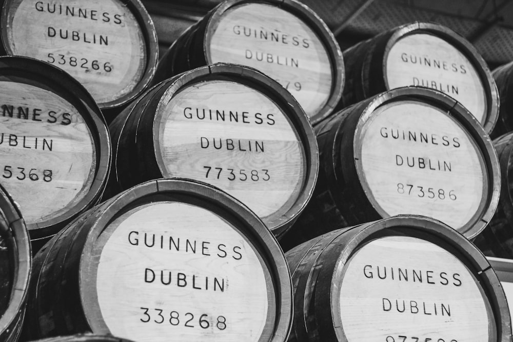 Lot de fûts de Guinness Dublin