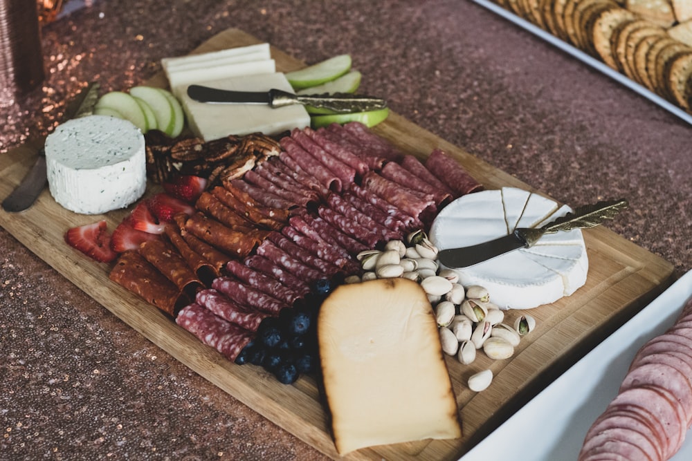 foods on chopping board