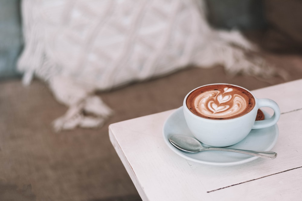 white ceramic teacup