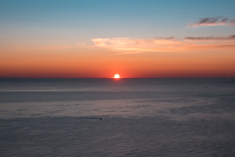 sea during golden hour